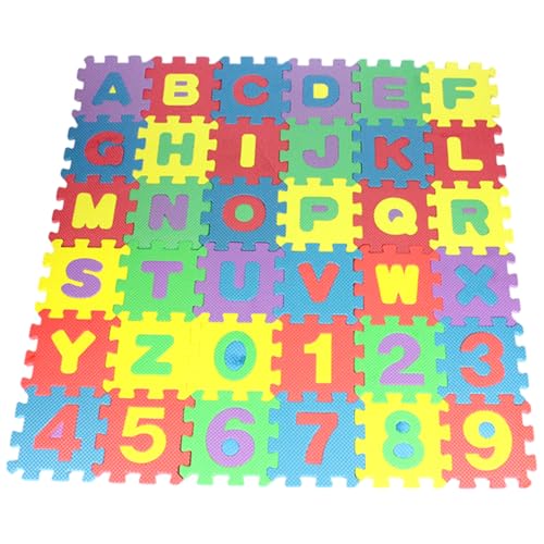 Jcasbdn 36 Blätter Schaum -Puzzle -Matte 5,5 x 5,5 Zoll ineinandergreifend Alphabet und Zahlen Schaumspiele Bunte weiche Wiederverwendbare Eva -Fliesen Jcasbdn 36 Blätter Schaum -Puzzle -Matte 5,5 x 5,5 Zoll ineinandergreifend Alphabet und Zahlen Schaumspiele Bunte weiche Wiederverwendbare Eva -Fliesen von Jcasbdn