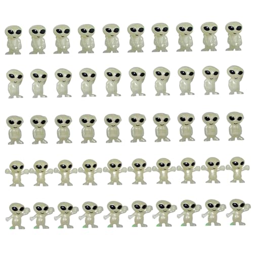 Jcasbdn 50pcs mini außerirdische Figuren winzig von Jcasbdn