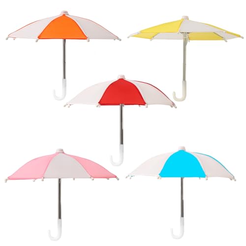 Jcasbdn 5pcs Mini Regenschirm 8.66 Bunt winzige Pflanzenpuppen Regenschirm Schattenpuppenspielzeug Dekorationen Süßes Parasol für Fotografie -Stütze von Jcasbdn