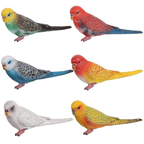 Jcasbdn 6pcs Vogelfiguren, realistische Wellenloser Papageienspielzeug, Kuchen Topper Tierfiguren Bildungslernspielzeug Geburtstagsgeschenktiere für Kinder Jungen Mädchen Jcasbdn 6pcs Vogelfiguren, realistische Wellenloser Papageienspielzeug, Kuchen Topper Tierfiguren Bildungslernspielzeug Geburtstagsgeschenktiere für Kinder Jungen Mädchen von Jcasbdn
