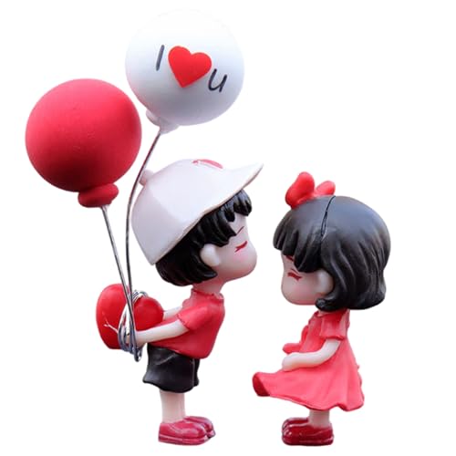 Jcasbdn Auto Dashboard -Dekorationen, süßes Cartoon -Kuss -Paar mit Ballon Dashboard -Dekorationen, Harzpaar Ornament Car Innenraumzubehör Jcasbdn Auto Dashboard -Dekorationen, süßes Cartoon -Kuss -Paar mit Ballon Dashboard -Dekorationen, Harzpaar Ornament Car Innenraumzubehör von Jcasbdn