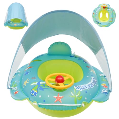 Jcasbdn Babypool Schwimmer mit Baldachin aufblasbarer PVC -Kleinkindpool Schwimmer mit Lenkrad Baby Schwimmsitz für Mädchen Jungen 14 Jahre alt Jcasbdn Babypool Schwimmer mit Baldachin aufblasbarer PVC -Kleinkindpool Schwimmer mit Lenkrad Baby Schwimmsitz für Mädchen Jungen 14 Jahre alt von Jcasbdn