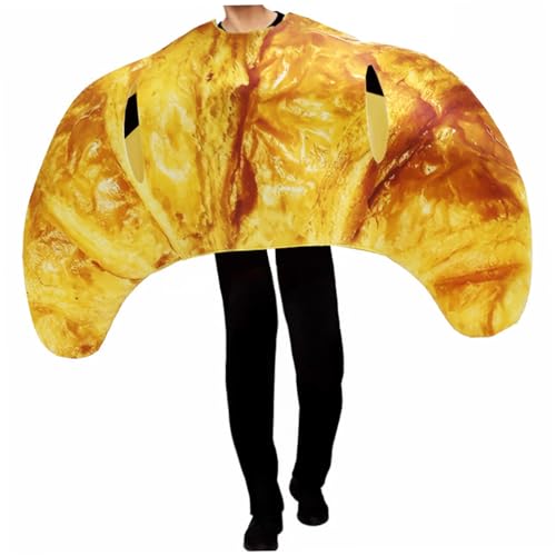 Jcasbdn Croissant -Kostüm für Erwachsene, Halloween Funny Food Kostüm Cosplay Cosplay - Outfits für Halloween Dress Up Party Jcasbdn Croissant -Kostüm für Erwachsene, Halloween Funny Food Kostüm Cosplay Cosplay - Outfits für Halloween Dress Up Party von Jcasbdn