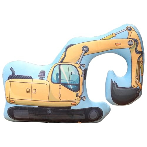 Jcasbdn Dekoratives Kissen, Baggerlastwagen gefüllte Plüschkissen, weiche Bequeme Plüschspielzeug für Bettsofa Car Couch Jcasbdn Dekoratives Kissen, Baggerlastwagen gefüllte Plüschkissen, weiche Bequeme Plüschspielzeug für Bettsofa Car Couch von Jcasbdn
