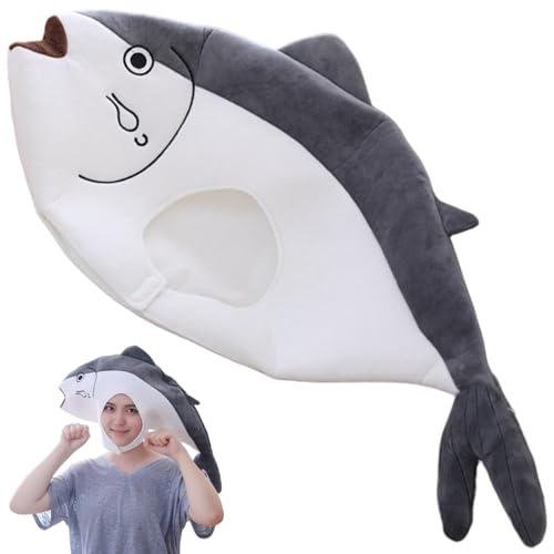 Jcasbdn Fischhut, weiches bequemes Fischstirnband, leicht zu tragen lustige Kopfbedeckung für Halloween -Party -Foto -Requisiten von Jcasbdn