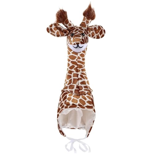 Jcasbdn Giraffe Hut süßer Plüsch langer Hals Halloween Kostüme für Kinder mit verstellbarem festem Riemen Tierhut für Jungen Mädchen Jcasbdn Giraffe Hut süßer Plüsch langer Hals Halloween Kostüme für Kinder mit verstellbarem festem Riemen Tierhut für Jungen Mädchen von Jcasbdn
