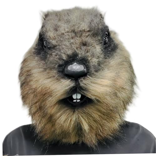 Jcasbdn Groundhog Maske 11 Zoll Vollkopf Groundhog Pelry Maske, Halloween Cosplay Kostüm -Requisite für Partyball Jcasbdn Groundhog Maske 11 Zoll Vollkopf Groundhog Pelry Maske, Halloween Cosplay Kostüm -Requisite für Partyball von Jcasbdn