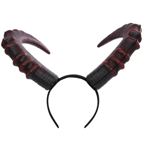 Jcasbdn Hörner Stirnband Gothic Demon Horn Realistic Teufel Horns Stirnband Komfortable Cosplay -Accessoire für Halloween, Kostümpartys, Cosplay Jcasbdn Hörner Stirnband Gothic Demon Horn Realistic Teufel Horns Stirnband Komfortable Cosplay -Accessoire für Halloween, Kostümpartys, Cosplay von Jcasbdn