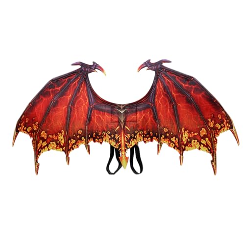 Jcasbdn Kids Dragon Kostüm mit Elastizitäts -Elastizitätsband, mechanischer Flügel Kleinkind Dinosaurierkostüm für Halloween -Kostüme, Cosplay, Aktivitäten, Urlaubshows, Rot Jcasbdn Kids Dragon Kostüm mit Elastizitäts -Elastizitätsband, mechanischer Flügel Kleinkind Dinosaurierkostüm für Halloween -Kostüme, Cosplay, Aktivitäten, Urlaubshows, Rot von Jcasbdn