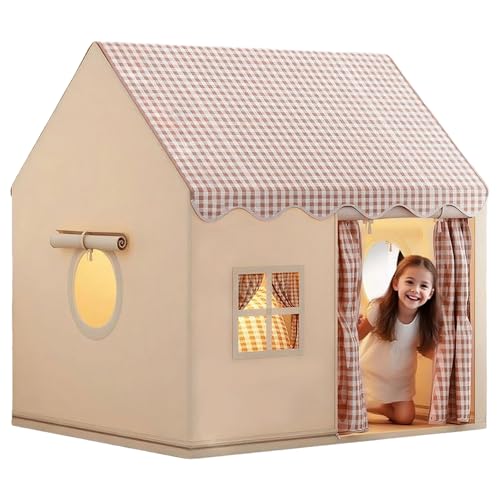 Jcasbdn Kinderzelt Indoor 47x39x51 Zoll atmungsaktives Spielzelt mit Tür- und Fensterfaltbares Kinderspielhaus mit abnehmbarem Metallunterstützung Jcasbdn Kinderzelt Indoor 47x39x51 Zoll atmungsaktives Spielzelt mit Tür- und Fensterfaltbares Kinderspielhaus mit abnehmbarem Metallunterstützung von Jcasbdn