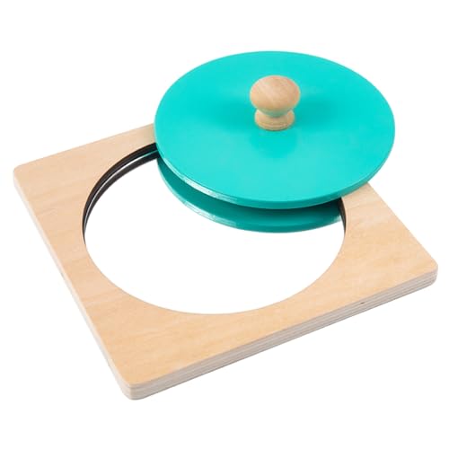 Montessori Mirror 5.9x5, 9 Zoll Interaktives Baby Mirror Spielzeug Holzknopf Rätsel Farben Formen Lernmontessori Rätsel für Kinder 3+ Montessori Mirror 5.9x5, 9 Zoll Interaktives Baby Mirror Spielzeug Holzknopf Rätsel Farben Formen Lernmontessori Rätsel für Kinder 3+ von Jcasbdn