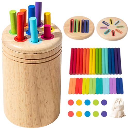 Jcasbdn Montessori Toys 3in1 Holzform Sortierer mit Aufbewahrungsbeutel -Sortierung sensorisches Spielzeug glattes sicheres Formpatchierspiel für Kinder 3+ Jcasbdn Montessori Toys 3in1 Holzform Sortierer mit Aufbewahrungsbeutel -Sortierung sensorisches Spielzeug glattes sicheres Formpatchierspiel für Kinder 3+ von Jcasbdn