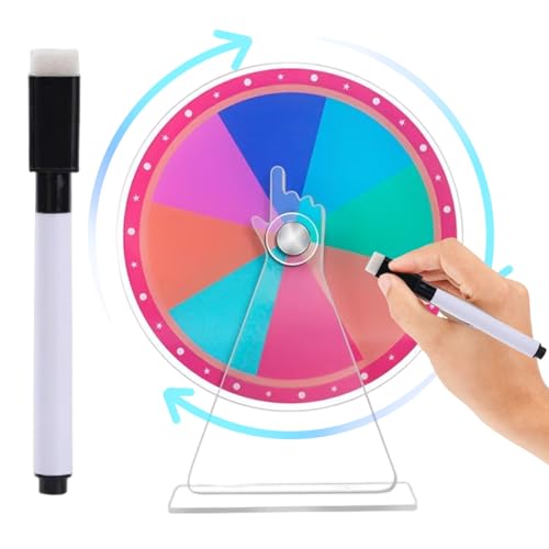 Jcasbdn Preisträgerspinner mit Stand 8 Slots Tabletop wiederverwendbares Acrylprei Wheel mit trockenem Löschermarker für Handelsshows, Partys und Outdoor -Veranstaltungen Jcasbdn Preisträgerspinner mit Stand 8 Slots Tabletop wiederverwendbares Acrylprei Wheel mit trockenem Löschermarker für Handelsshows, Partys und Outdoor -Veranstaltungen von Jcasbdn