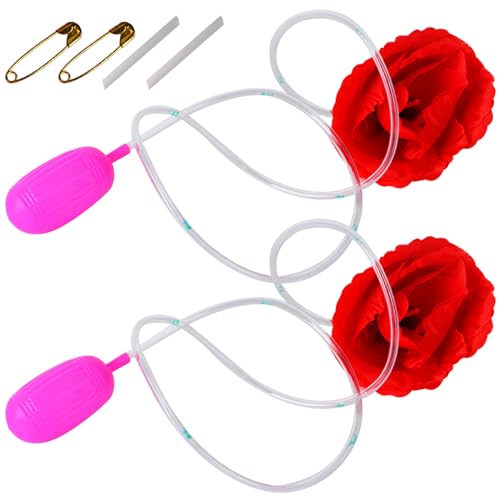 Jcasbdn Squirting Flower Red Rose 2 Sets Aprilscherz Day Streiche Clownblume, die Wassertrick Spielzeug realistischer Rosenwitz für Party spritzt Jcasbdn Squirting Flower Red Rose 2 Sets Aprilscherz Day Streiche Clownblume, die Wassertrick Spielzeug realistischer Rosenwitz für Party spritzt von Jcasbdn