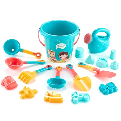 Jcasbdn Strandspielzeug 18pcs/Set umfassende Entwicklungssicherheit und lustige Sandspielzeug beinhaltet Toy Eimer Sandsoves -Schaufeln Jcasbdn Strandspielzeug 18pcs/Set umfassende Entwicklungssicherheit und lustige Sandspielzeug beinhaltet Toy Eimer Sandsoves -Schaufeln von Jcasbdn