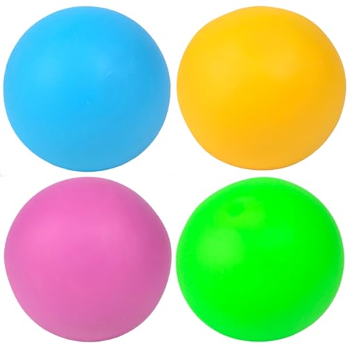 Jcasbdn Stressbälle für Erwachsene und Kinder, 4pcs 2, 4 Zoll langsam aufsteigender Squish Ball, Angst Stressbekämpfung Squeeze Spielzeug von Jcasbdn