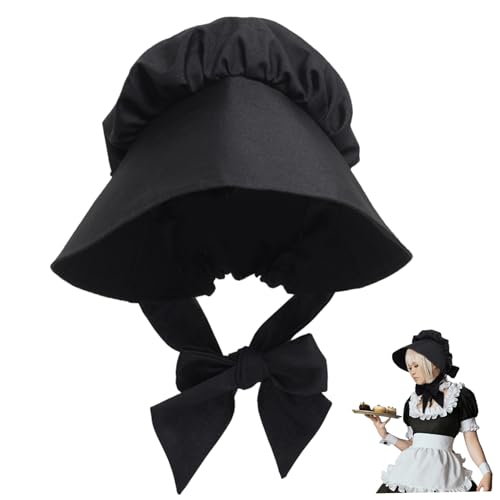 Jcasbdn Victorian Bonnet, Black Vintage Victorian Hut mit Bug, atmungsaktive mittelalterliche Motorhaube für Halloween -Kostüm -Accessoire Jcasbdn Victorian Bonnet, Black Vintage Victorian Hut mit Bug, atmungsaktive mittelalterliche Motorhaube für Halloween -Kostüm -Accessoire von Jcasbdn