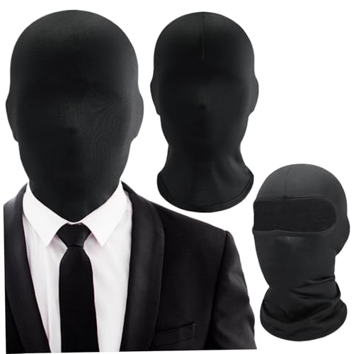 Schwarze Full Face Maske 2pcs Ice Seide atmungsaktive Sonnenschutz Unisex Full Head Maske Freie Größe Schnelles Trocknen elastischer Halloween für Cosplay -Party -Kostüm, Gesicht und Auge exponiert Schwarze Full Face Maske 2pcs Ice Seide atmungsaktive Sonnenschutz Unisex Full Head Maske Freie Größe Schnelles Trocknen elastischer Halloween für Cosplay -Party -Kostüm, Gesicht und Auge exponiert von Jcasbdn