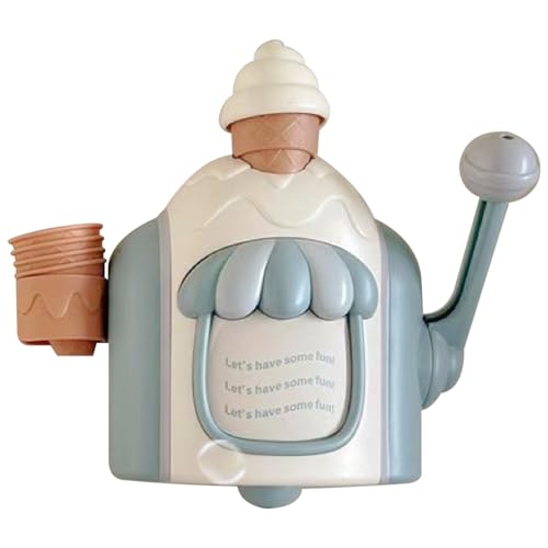 Spielzeug Badewanne Badespielzeug Bad Ice Cream Foam Maker Fun Bad Bubble Maker mit Saugnäpfeln tragbares sicheres Plastik Eisspielzeug Blue (Blue) von Jcasbdn