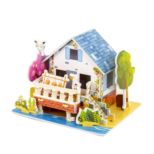 1 Stück 3D Puzzle Cafe Cottage, DIY Papierhäuschen, Modellbausatz für Erwachsene und Kinder zum Zusammenbauen, Beste Heimdekoration und Kindertagsspielzeug Geschenkset 1 Stück 3D Puzzle Cafe Cottage, DIY Papierhäuschen, Modellbausatz für Erwachsene und Kinder zum Zusammenbauen, Beste Heimdekoration und Kindertagsspielzeug Geschenkset von JchEnye
