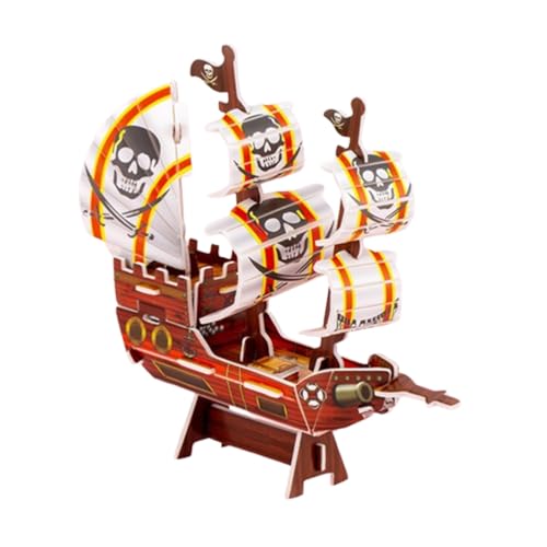 1 Stück Piratenschiff 3D Puzzle Jungen und Mädchen Handmade Montage Spielzeug von JchEnye
