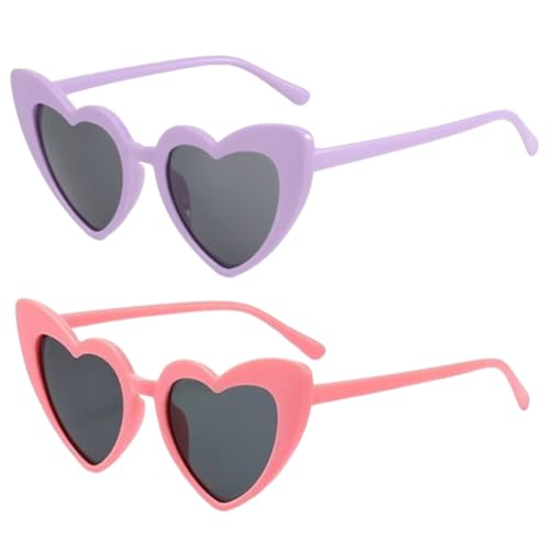 2 Stück Kinder - Sonnenbrillen Set in Rosa und Lila - Perfekt für Parties und Strandtage, geeignet für 1-7 Jahre alte Kinder 2 Stück Kinder - Sonnenbrillen Set in Rosa und Lila - Perfekt für Parties und Strandtage, geeignet für 1-7 Jahre alte Kinder von JchEnye