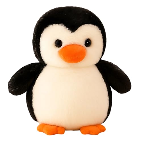 JcvPot Pinguin Kuscheltier, Süßes Plüschtier Pinguin 22cm, Pinguin Stofftier Zum Kuscheln Und Spielen, Kinder Und Sammler, Schwarz von JcvPot