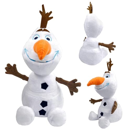 Olaf Kuscheltier, 30 cm Schneemann Plüschtier, Tofftier Olaf, Kuscheltier Snowman Plush, Weiches Spielzeug für Kinder, Fans von Die Eiskönigin, Schneemann Plüsch Puppe Geschenk von JcvPot