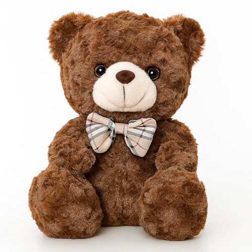 Teddybär, Teddybär Klein Kuscheltier Für Kinder Und Erwachsene, Süßer Plüschbär 25 cm, Geburtstag, Valentinstag Und Als Schlafbegleiter von JcvPot