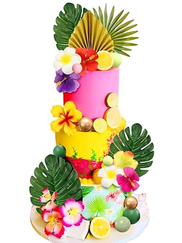 JeVenis 43 PCS Hawaiianische Tortendekorationen Tropische Tortenaufleger Luau Tortenaufleger Moana Kuchen dekorationen Hibiskus Blumen Tortendekorationen JeVenis 43 PCS Hawaiianische Tortendekorationen Tropische Tortenaufleger Luau Tortenaufleger Moana Kuchen dekorationen Hibiskus Blumen Tortendekorationen von JeVenis