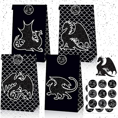 JeVenis Black Drachen Party Favor Bags Drachen Goody Bags Drachen Party Treat Bags Drachen Birthday Party Supplies Black Drachen Party Dekorationen JeVenis Black Drachen Party Favor Bags Drachen Goody Bags Drachen Party Treat Bags Drachen Birthday Party Supplies Black Drachen Party Dekorationen von JeVenis