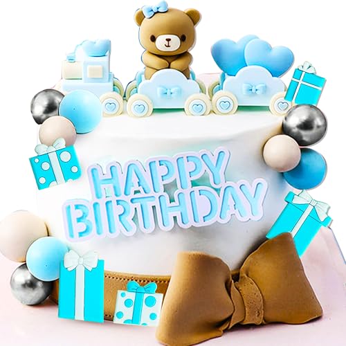JeVenis Blau Teddybär Kuchen Dekoration Zug Teddybär BabyDusche Zug Dekoration Teddy Bear Cake Toppers Boy or Girl Cake Decoration Teddy Bear Cake Decoration BabyShower Cake Decoration JeVenis Blau Teddybär Kuchen Dekoration Zug Teddybär BabyDusche Zug Dekoration Teddy Bear Cake Toppers Boy or Girl Cake Decoration Teddy Bear Cake Decoration BabyShower Cake Decoration von JeVenis