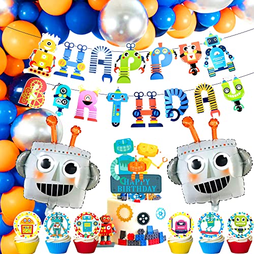 JeVenis Cartoon Roboter Geburtstag Dekoration Wissenschaftler Ingenieur Geburtstagsgeschenk Roboter Party Ballons für Geburtstag JeVenis Cartoon Roboter Geburtstag Dekoration Wissenschaftler Ingenieur Geburtstagsgeschenk Roboter Party Ballons für Geburtstag von JeVenis