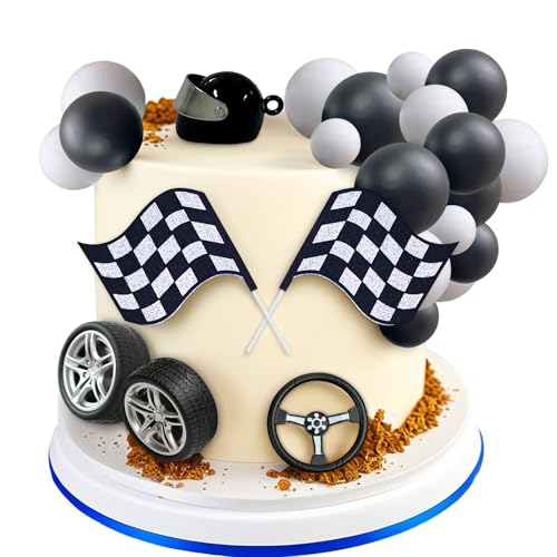 JeVenis Dirtbike Partydekorationen, Motocross Motorrad Kuchendekoration Motorradmann Geburtstag für Dirtbike Babyparty Dekor von JeVenis