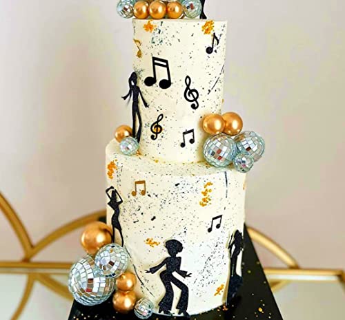 JeVenis Disco Partyzubehör Discokugel Kuchendekoration Tanzende Menschen Kuchendekoration Musik Kuchendekoration Disco Party Favors Disco Night Cake Toppers JeVenis Disco Partyzubehör Discokugel Kuchendekoration Tanzende Menschen Kuchendekoration Musik Kuchendekoration Disco Party Favors Disco Night Cake Toppers von JeVenis