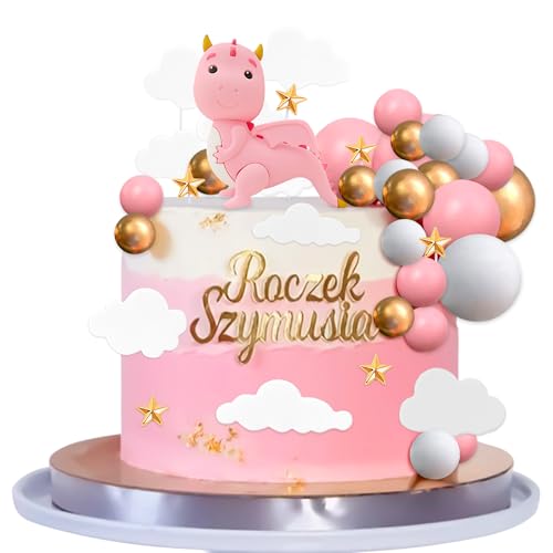 JeVenis Drachen-Cupcake-Topper, magischer Drache, Kuchendekoration, Fantasie-Partyzubehör für Babyparty, Geburtstagsparty JeVenis Drachen-Cupcake-Topper, magischer Drache, Kuchendekoration, Fantasie-Partyzubehör für Babyparty, Geburtstagsparty von JeVenis
