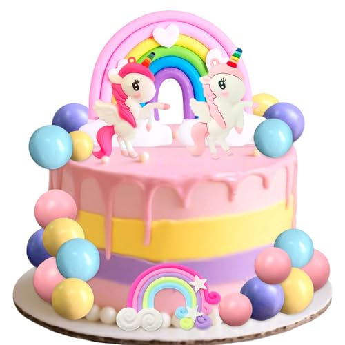 JeVenis Einhorn Torte Deko Kuchen dekoration Einhorn Regenbogen Tortendeko Mädchen Kuchendeko Tortendeko Kinder JeVenis Einhorn Torte Deko Kuchen dekoration Einhorn Regenbogen Tortendeko Mädchen Kuchendeko Tortendeko Kinder von JeVenis