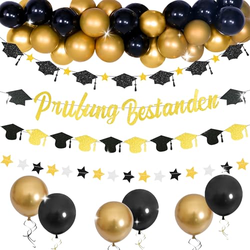 JeVenis Graduation Deko Glitzer Schwarz Bachelor Deko Herzlichen Glückwunsch Girlande Abschluss Deko Bachelor Abschluss Herzlichen Glückwunsch Girlande Graduation Party Dekoration JeVenis Graduation Deko Glitzer Schwarz Bachelor Deko Herzlichen Glückwunsch Girlande Abschluss Deko Bachelor Abschluss Herzlichen Glückwunsch Girlande Graduation Party Dekoration von JeVenis