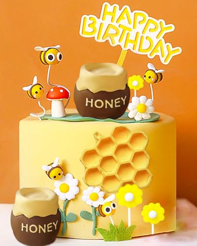 JeVenis Honig Bienen Kuchen Dekoration Glückliche Bienen Tag Kuchen Dekoration Hummel Bienen Baby Dusche Kuchen Dekoration JeVenis Honig Bienen Kuchen Dekoration Glückliche Bienen Tag Kuchen Dekoration Hummel Bienen Baby Dusche Kuchen Dekoration von JeVenis