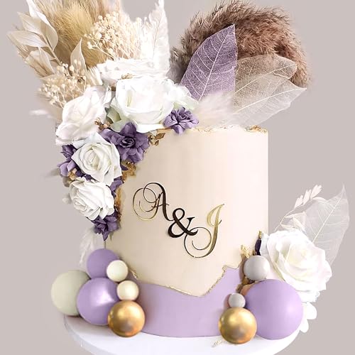 JeVenis Lila Tortenaufleger Boho Tortendekorationen Torte Blumen Dekorationen Blumentorte Topper Blume Tortenaufleger für Hochzeit Babydusche Geburtstag Party JeVenis Lila Tortenaufleger Boho Tortendekorationen Torte Blumen Dekorationen Blumentorte Topper Blume Tortenaufleger für Hochzeit Babydusche Geburtstag Party von JeVenis