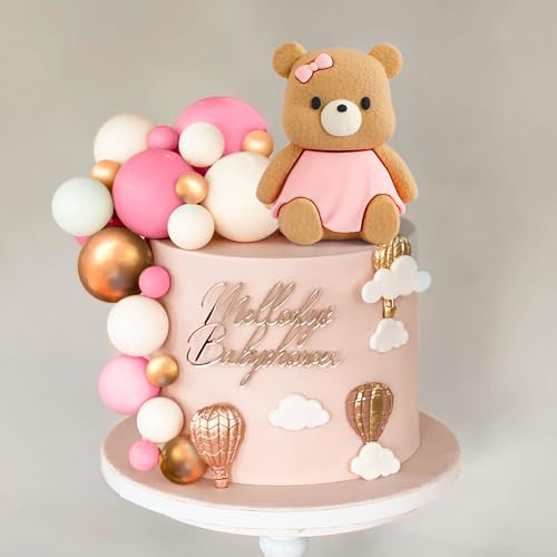 JeVenis Pink Teddybär Kuchen Dekoration Teddybär Baby Dusche Dekoration Teddybär Geburtstagstorte Dekoration Baby Dusche Kuchen Dekoration JeVenis Pink Teddybär Kuchen Dekoration Teddybär Baby Dusche Dekoration Teddybär Geburtstagstorte Dekoration Baby Dusche Kuchen Dekoration von JeVenis