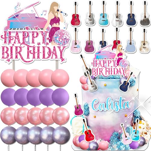 JeVenis Rock Roll Kuchen Dekoration Gitarre Tortenaufleger Geburtstag Musiknote Kuchen Topper Sängerin Geburtstagstorte Dekoration Mädchen Thema Party Dekorationen 90er Jahre Kuchen Topper JeVenis Rock Roll Kuchen Dekoration Gitarre Tortenaufleger Geburtstag Musiknote Kuchen Topper Sängerin Geburtstagstorte Dekoration Mädchen Thema Party Dekorationen 90er Jahre Kuchen Topper von JeVenis