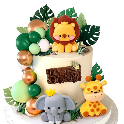 JeVenis Safari Baby Shower Tortendeko Safari Tiere Tortendeko Wild One Tortendeko Zwei Wild Cake Topper Giraffe Affe Cake Topper JeVenis Safari Baby Shower Tortendeko Safari Tiere Tortendeko Wild One Tortendeko Zwei Wild Cake Topper Giraffe Affe Cake Topper von JeVenis