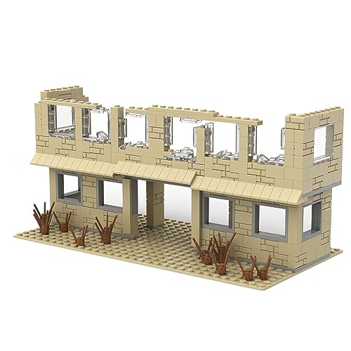 Jeamoc Militär Ruine WW2 Ruine Haus Bausteine Bauset, WW2 Ruine Gebäude Militär Haus Bausteine Bauset, 279 Teile, Kompatibel mit Lego Jeamoc Militär Ruine WW2 Ruine Haus Bausteine Bauset, WW2 Ruine Gebäude Militär Haus Bausteine Bauset, 279 Teile, Kompatibel mit Lego von Jeamoc