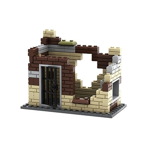 Jeamoc Militär Ruine WW2 Ruine Haus Bausteine Bauset, WW2 Ruine Gebäude Militär Haus Bausteine Bauset, Kompatibel mit Lego Jeamoc Militär Ruine WW2 Ruine Haus Bausteine Bauset, WW2 Ruine Gebäude Militär Haus Bausteine Bauset, Kompatibel mit Lego von Jeamoc