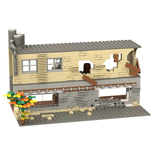 Jeamoc Militär Ruine WW2 Ruine Haus Bausteine Bauset, WW2 Ruine Gebäude Militär Haus Bausteine Bauset, Kompatibel mit Lego Jeamoc Militär Ruine WW2 Ruine Haus Bausteine Bauset, WW2 Ruine Gebäude Militär Haus Bausteine Bauset, Kompatibel mit Lego von Jeamoc