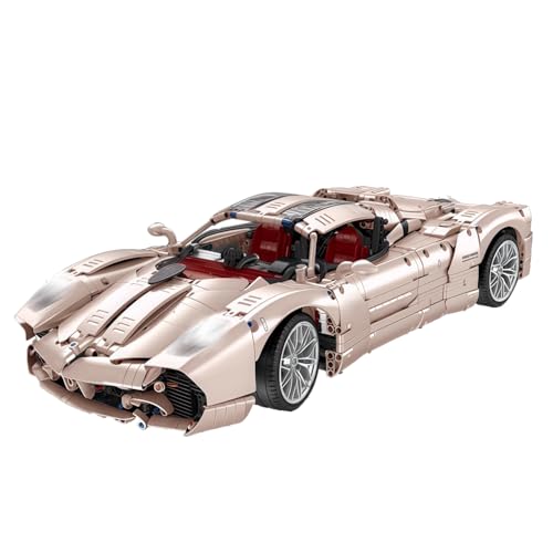 Jeamoc Technik Sportwagen Bausteine Bauset für Pagani Utopia, 3428 Teile, Technik Sportwagen Rennwagen Bausteine Bauset von Jeamoc