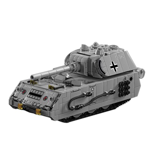 Jeamoc WW2 Militär Maus Panzer Bausteine Bauset, mit Soldaten und Waffen, 802 Teile, Militär Maus Panzer Bausteine Bauset, Kompatibel mit Lego von Jeamoc