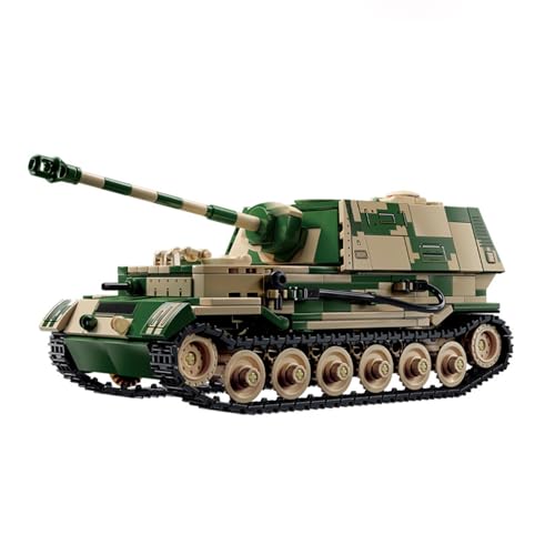 Jeamoc WW2 Militär Maus Panzer Bausteine Bauset, mit Soldaten und Waffen, 826 Teile, Militär Maus Panzer Bausteine Bauset, Kompatibel mit Lego von Jeamoc