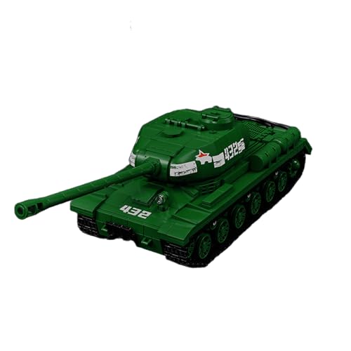 Jeamoc WW2 Militär Soviet IS2 Panzer Bausteine Bauset, mit Soldaten und Waffen, 1402 Teile, Militär Soviet Panzer Bausteine Bauset, Kompatibel mit Lego von Jeamoc